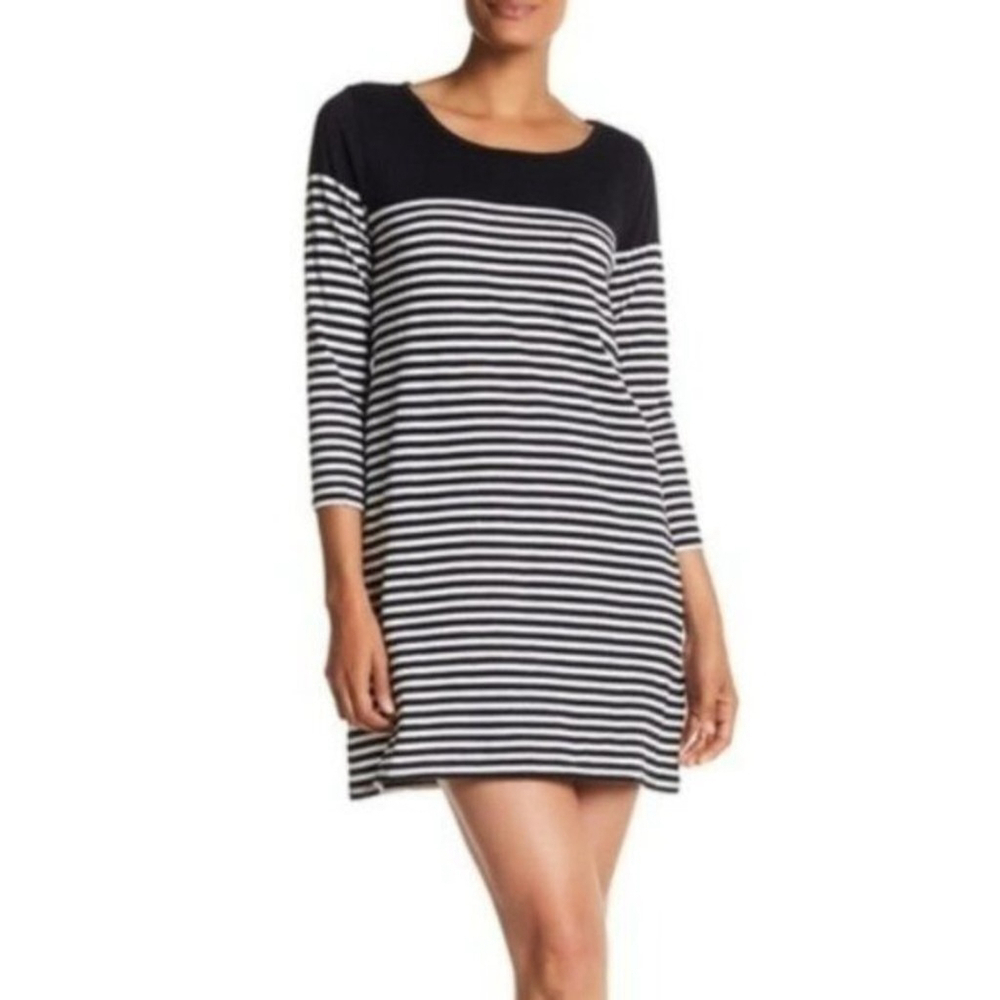 SOFT Joie Black & White Alyce Dress Size XS